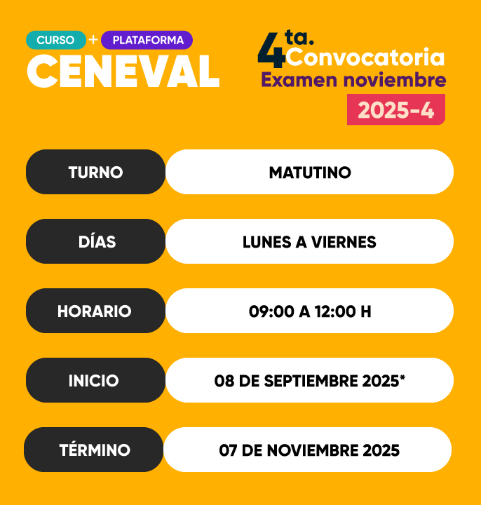 curso ceneval matutino