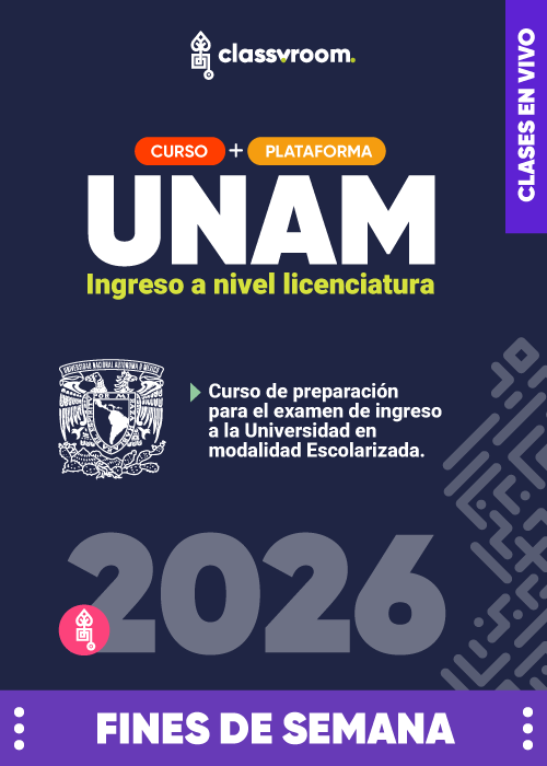 Curso de preparación para entrar a la Universidad - Nivel licenciatura UNAM 2026