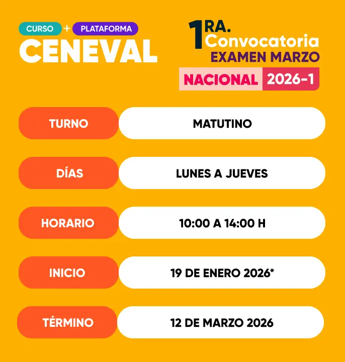 CURSO CENEVAL MATUTINO 2026