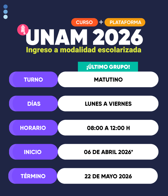 curso para entrar a la unam